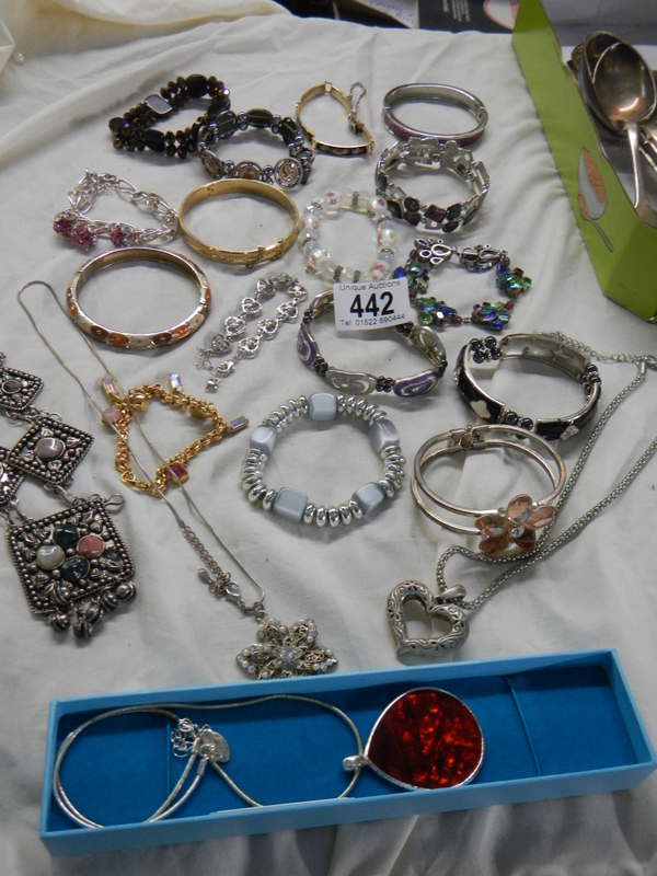 A good lot of bracelets etc.,