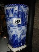 A Rington's "Landmark" blue and white vase.