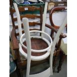 A ladder back chair and a bentwood chair. COLLECT ONLY.