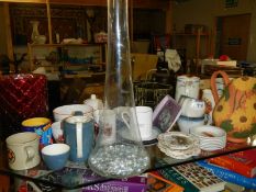 A mixed lot including jugs, vases, jardiniere, mugs etc.,