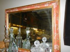 A framed bevel edged mirror. COLLECT ONLY