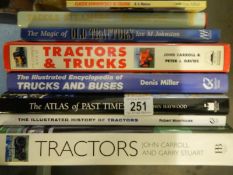A quantity of hardback books relating to farm vehicles etc.,