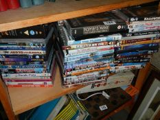 A large lot of DVD's.