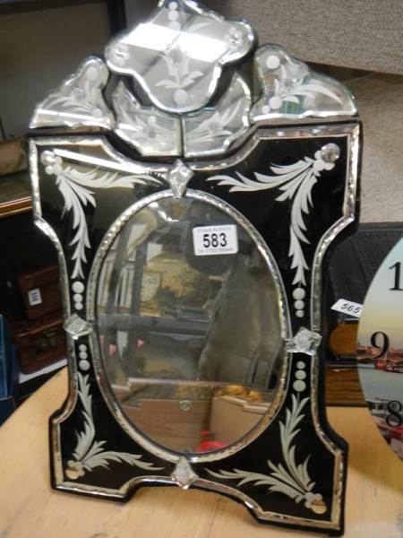 A Venetian style table mirror. COLLECT ONLY.