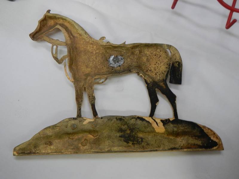 An early 20th century gilded on brass horse (Camballo). - Image 2 of 2