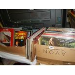 A large lot of LP records.