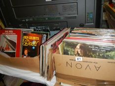 A large lot of LP records.