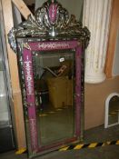 A good cut glass Venetian style wall mirror. COLLECT ONLY.