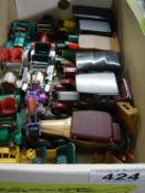 A mixed lot of play worn die cast models.