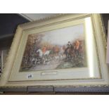 A framed and glazed print entitled 'Through the Copse' by Heywood Hardy, COLLECT ONLY.