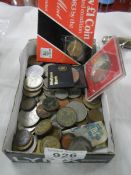 A mixed lot of old coins.