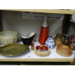 A mixed lot of ceramics including jugs, dishes, plates etc.,