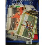 A box of stamps including first day covers etc.,