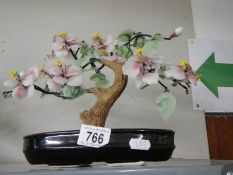 A Japanese bonsai ornament.