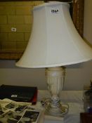 A table lamp.