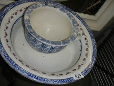 A large Wedgwood bowl and one other.