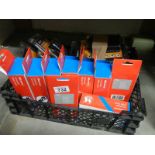 A quantity of new packaged Canon, Nikon, Pentax etc., Universal shoe card etc.,