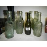 A quantity of vintage bottles, all Gainsborough, most chipped on neck rim.