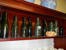 A quantity of old bottles, all Gainsborough.