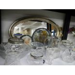 A good lot of glass ware including Stuart crystal.