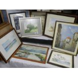 A good lot of prints, watercolours, pastels etc., COLLECT ONLY.