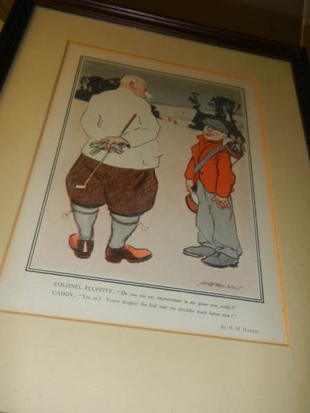 Three framed and glazed prints - Lawson Woods, Colonel Fluffitt and Chas Crombie. - Image 4 of 4