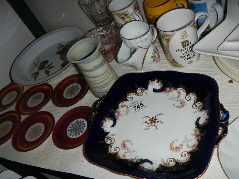 A Royal Worcester Evesham dish, Edwardian shaving mug, Limoges hand painted dishes etc., - Image 2 of 2