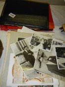 A good lot of black and white photographs in albums and loose.