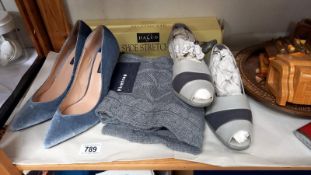 A pair of new Dorothy Perkins shoes size 6 and a new Firetrap scarf.