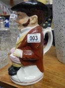 An un-marked tall Toby jug.