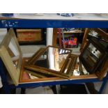 A mixed lot of mirrors in various sizes, COLLECT ONLY.