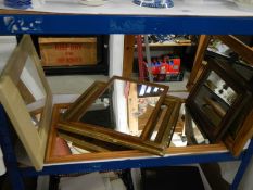 A mixed lot of mirrors in various sizes, COLLECT ONLY.