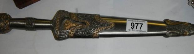 An ornamental Chinese dagger.