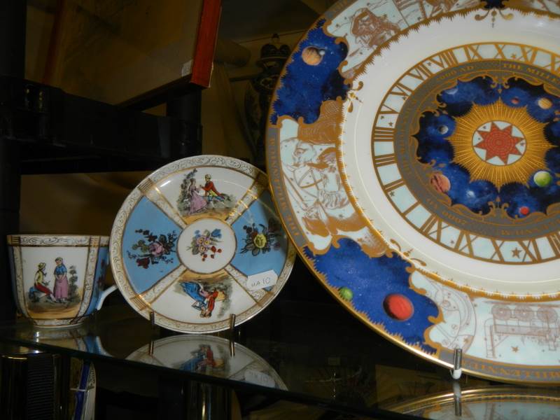A Royal Worcester 'The Millenium' collector's plates, Rington's Landmarks vase, Adam's Rooster cup - Image 3 of 3