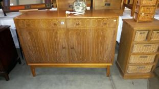A vintage Gordon Russell teak sideboard, 122cm x 43cm x 91cm, COLLECT ONLY