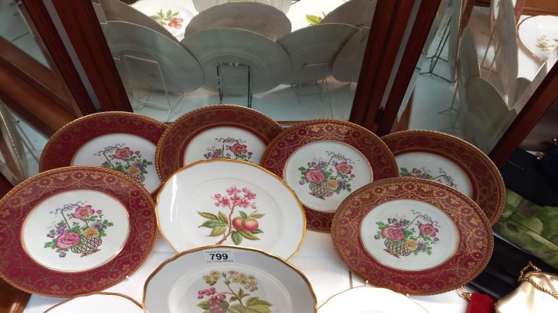 4 Spode collectors/cabinet plates and 6 plates by Booths - Image 2 of 3