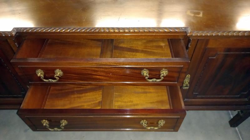 An Edwardian mahogany sideboard COLLECT ONLY. - Image 3 of 5