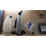 3 illuminating 'Christmas' penguins, only 11 months till Christmas! COLLECT ONLY