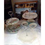 3 cake stands including Midwinter