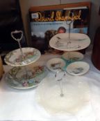 3 cake stands including Midwinter