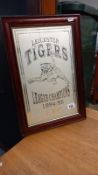 A Leicester Tigers 1994/1995 etched advertising mirror 33cm x 48cm COLLECT ONLY