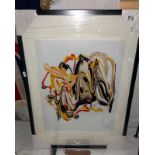 A framed & glazed limited edition by Geoff Barker entitled Gremlin, COLLECT ONLY