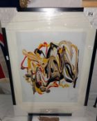 A framed & glazed limited edition by Geoff Barker entitled Gremlin, COLLECT ONLY