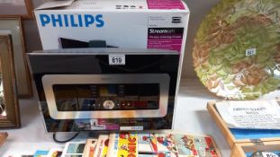 A boxed Phillips WAS7000 streamium wireless music station