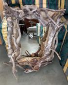 A drift wood mirror, COLLECT ONLY