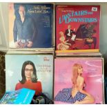 A varied selection of LP records