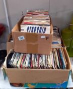 4 boxes of 45 rpm single records