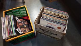 2 boxes of LP records COLLECT ONLY