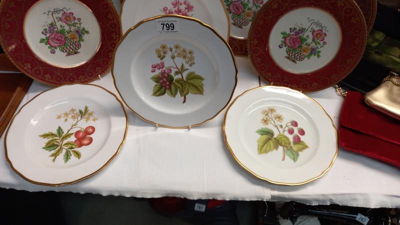 4 Spode collectors/cabinet plates and 6 plates by Booths - Image 3 of 3