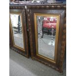 A good pair of oak framed gypsy mirrors. COLLECT ONLY.